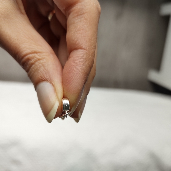 Smiley face sterling silver charm. I will include a silver chain  with purchase - Picture 2 of 6